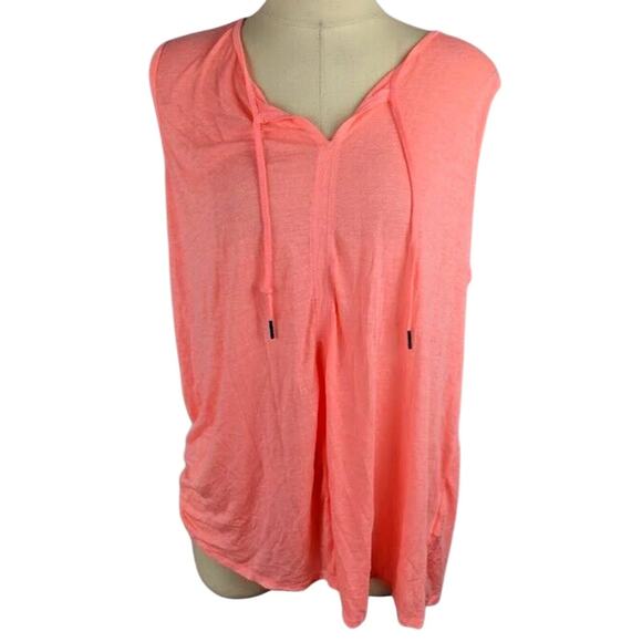 Calvin Klein Performance Plus Size Peasant Tank Top Flamingo Size 3X - Picture 2 of 4